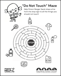 Thumbnail of the MPC's 'Do Not Touch Maze' activity sheet